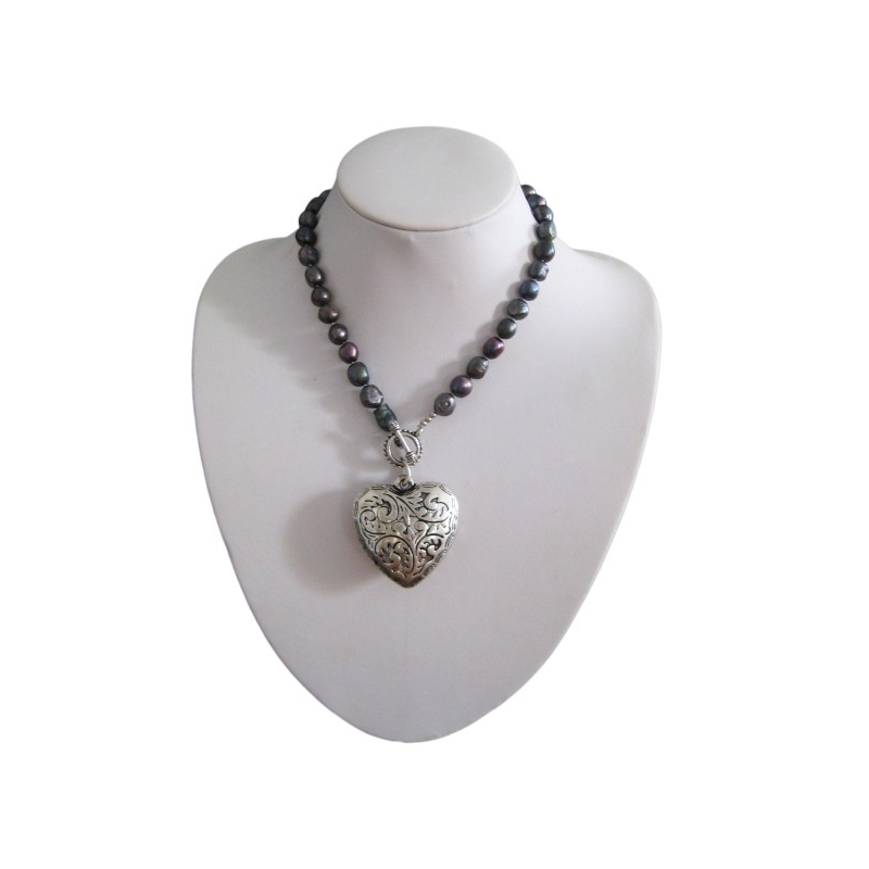 Freshwater Grey Pearl Necklace