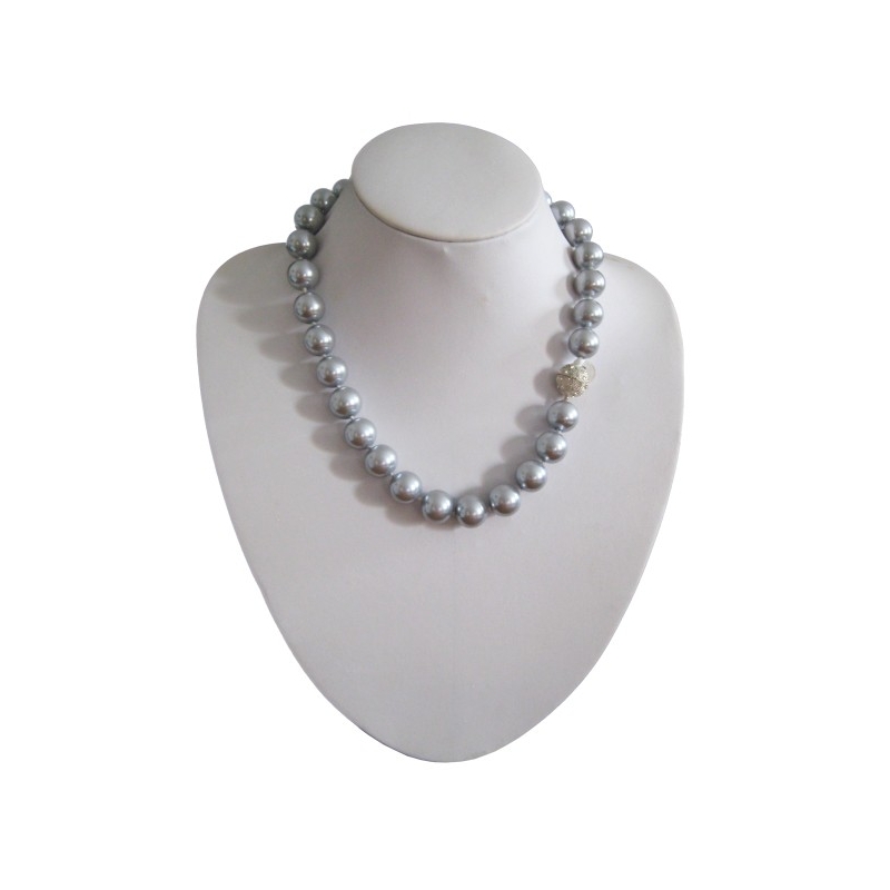 Man Made Grey Pearl Necklace