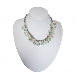 Pearls & Crystal Handcrafted Necklace