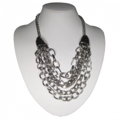Chunky Chain Tibetan Silver Necklace