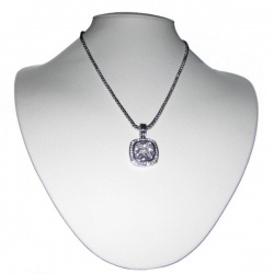 Cubic Zirconia Silver Pendant