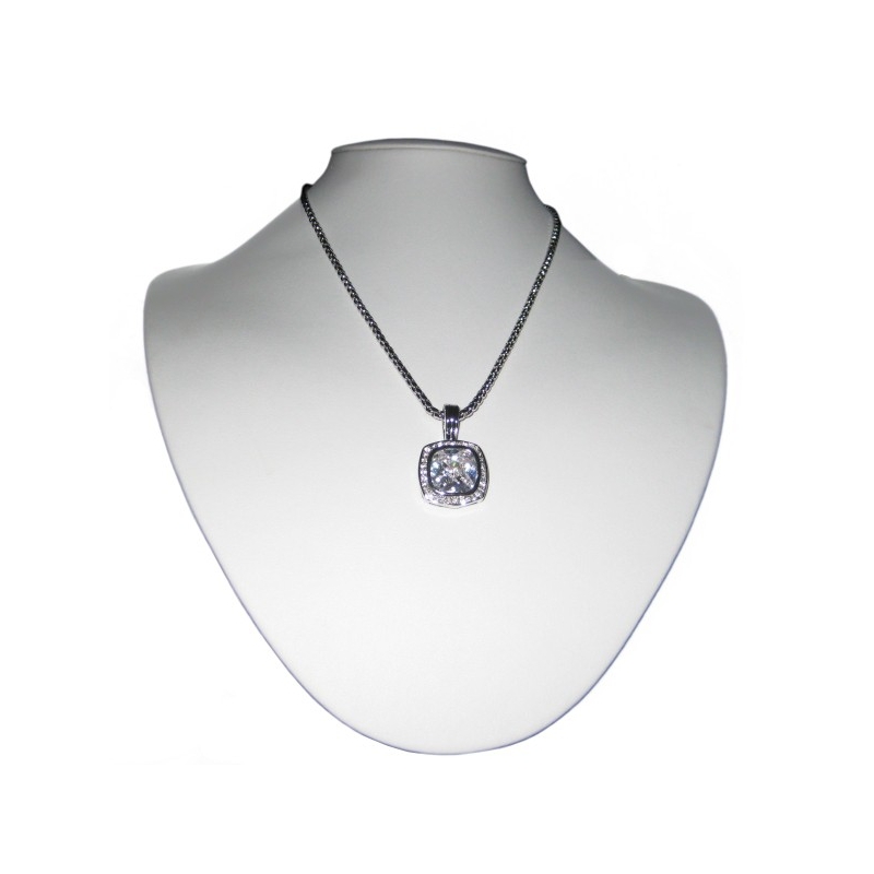Cubic Zirconia Silver Pendant