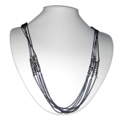 Mesh Chain With Crystals Necklace